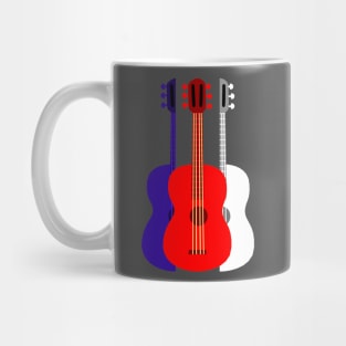 Red, White and Blue Guitar Mug